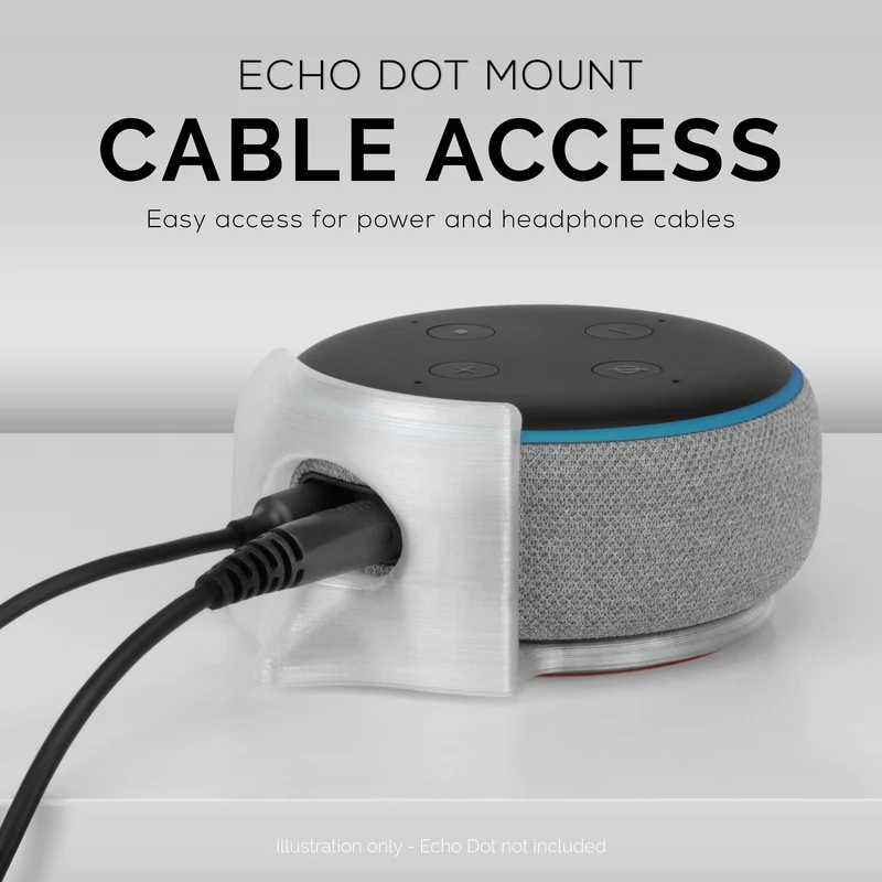 Staffa di supporto per montaggio a parete adesiva Echo Dot
