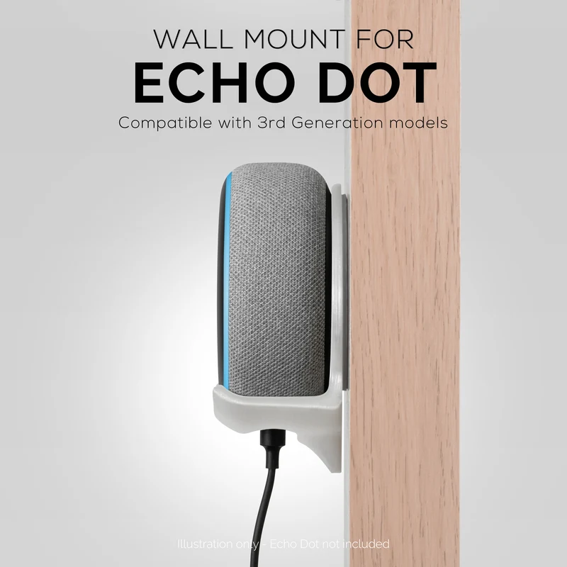 Staffa di supporto per montaggio a parete adesiva Echo Dot