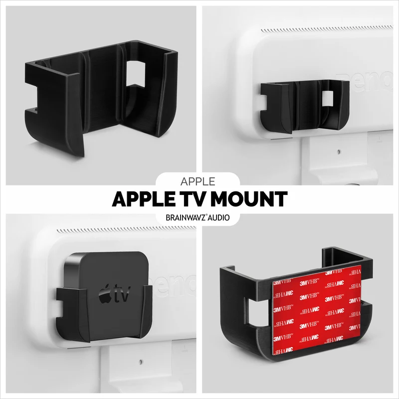Supporto adesivo da parete e TV per Apple TV 4K e HD - Nessuna vite o disordine