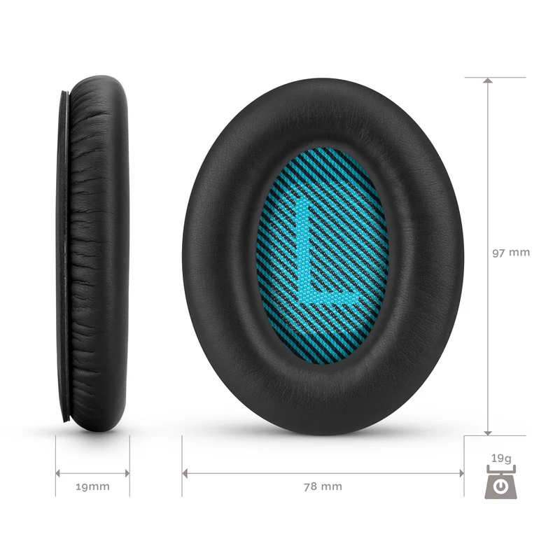 Cuscinetti premium di ricambio BOSE QC25 (compatibili anche con AE2, AE2i, AE2w, SoundLink e SoundTrue)