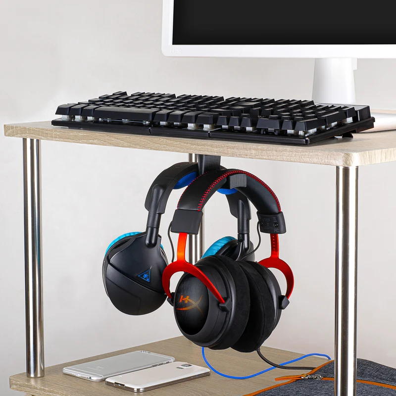 Supporto per doppio supporto per cuffie BigT Under Desk
