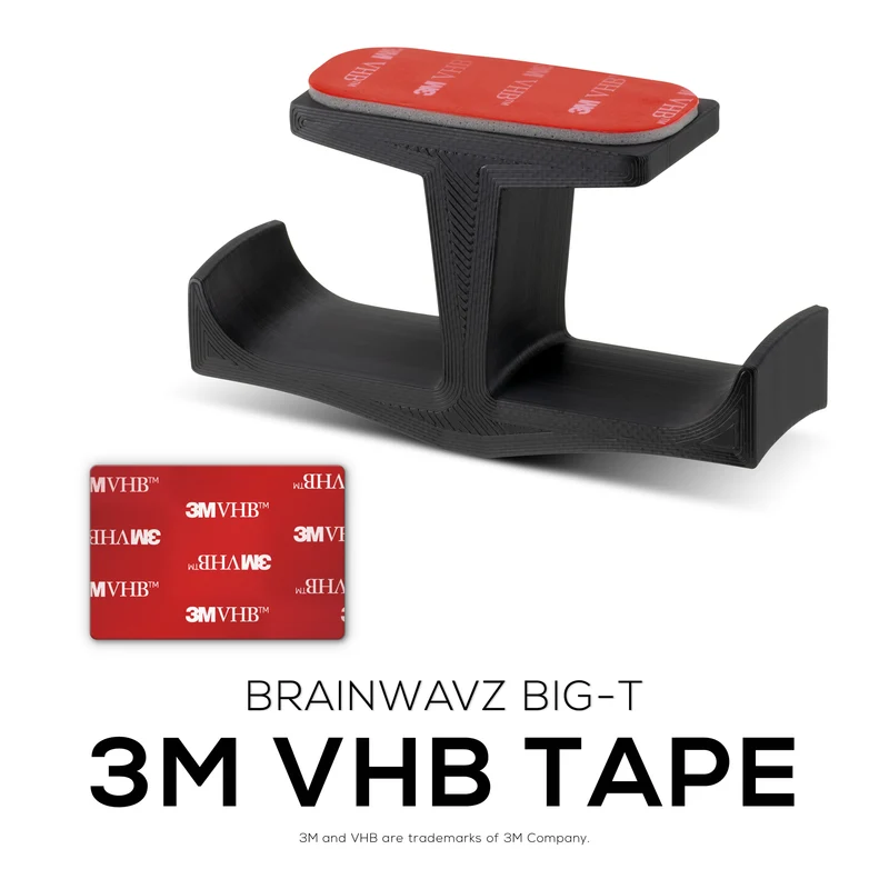 Supporto per doppio supporto per cuffie BigT Under Desk