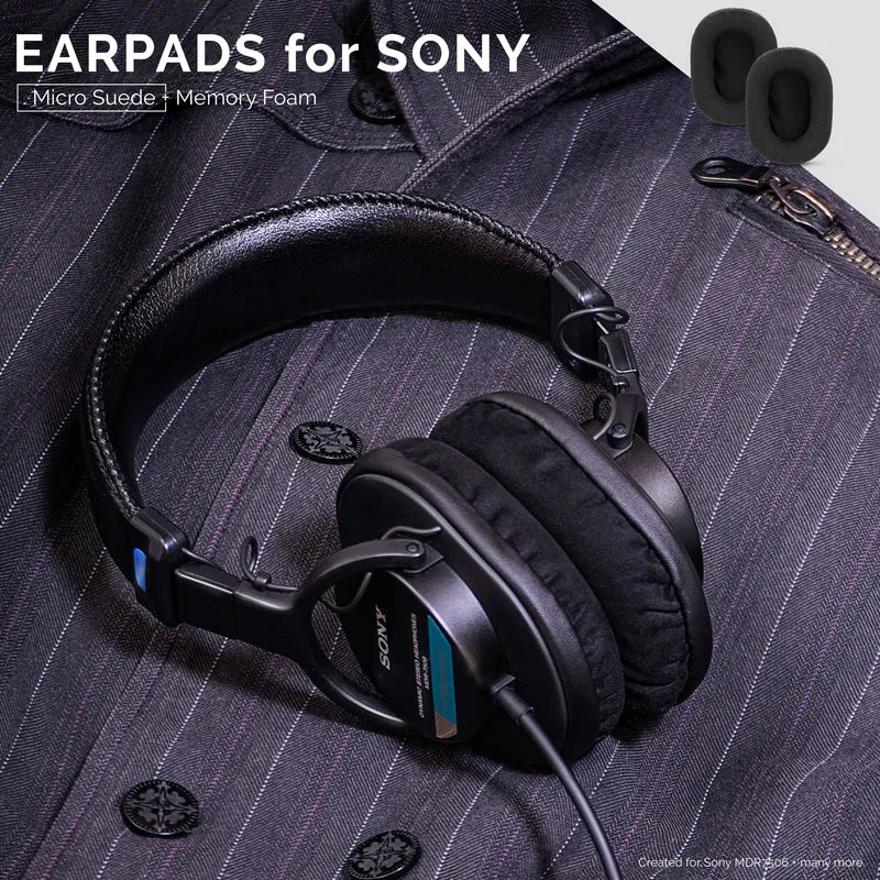 SONY MDR-7506 Cuscinetti di ricambio premium - Micro pelle scamosciata