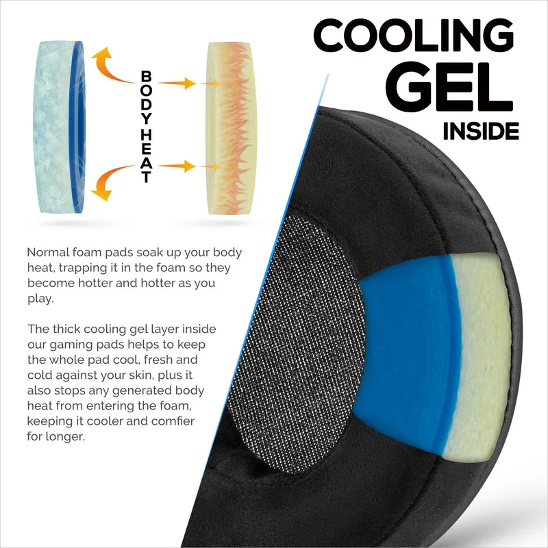 Padiglioni da gioco GEL Brainwavz - XL - Micro Suede con Memory Foam
