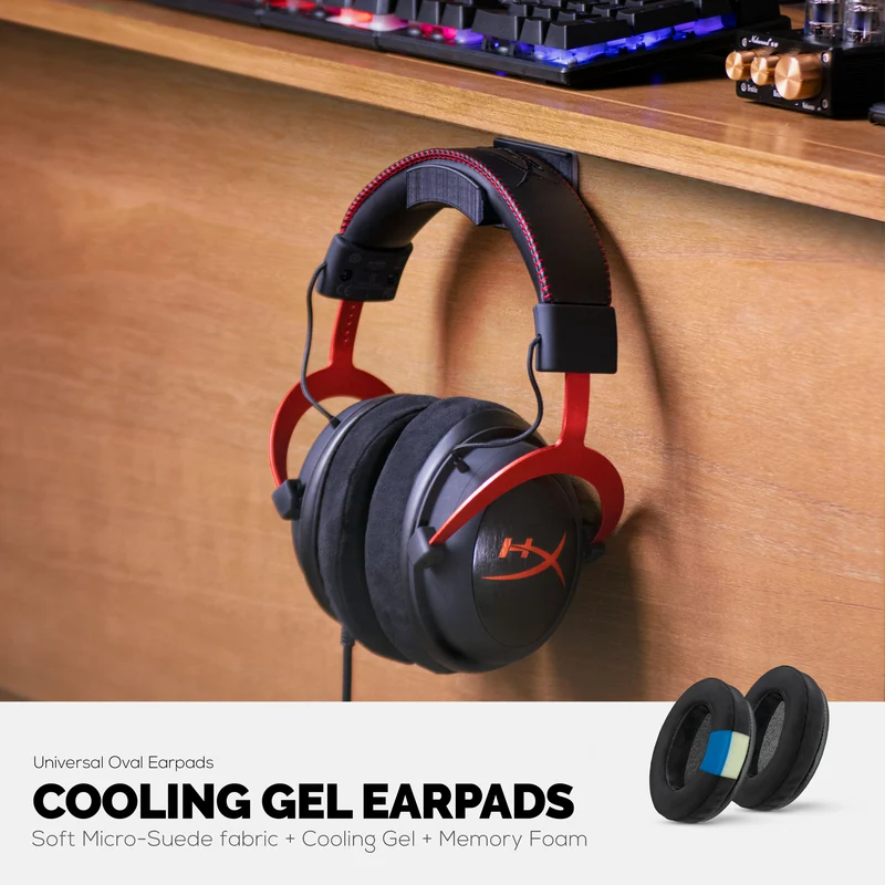 Auricolari da gioco Brainwavz GEL - Ovali - Micro Suede con Memory Foam