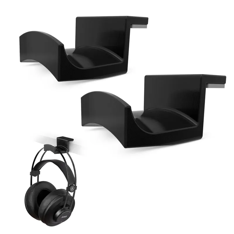ROOST (2 Pack) Headphone Hanger Holder - Adhesive Mount - Madaling I-install