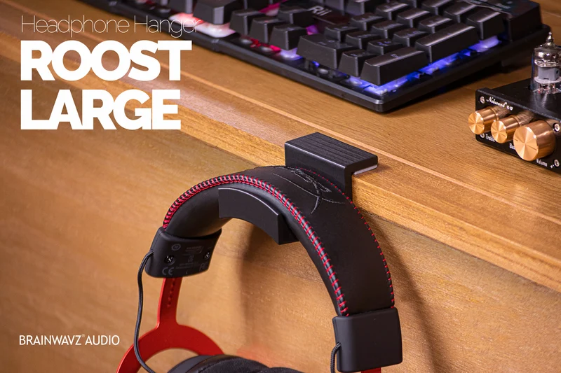 ROOST (2 Pack) Headphone Hanger Holder - Adhesive Mount - Madaling I-install