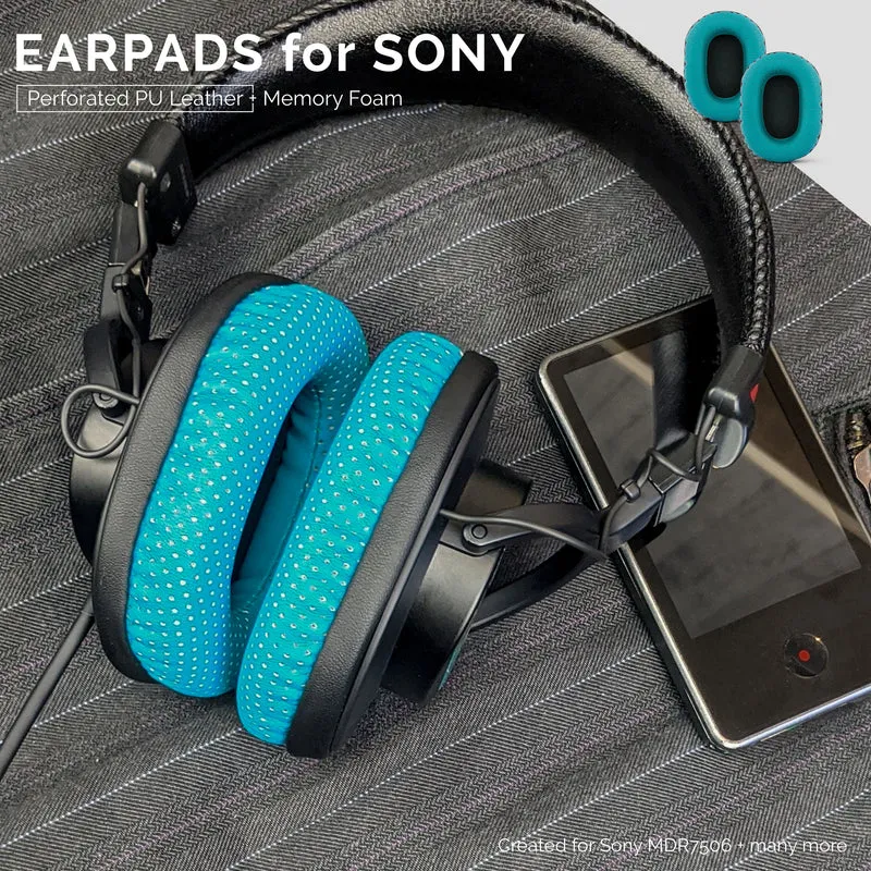 SONY MDR-7506 Cuscinetti di ricambio perforati adatti anche per cuffie V6, CD900ST (PERF)