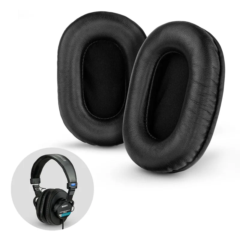 SONY MDR-7506 SHEEPSKIN Leather Replacement Premium Earpads - Angkop din para sa V6, CD900ST Headphones