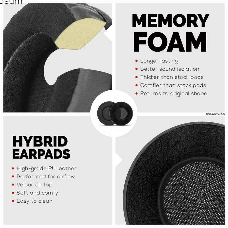 Auricolari in memory foam per cuffie - Rotondi - Ibridi
