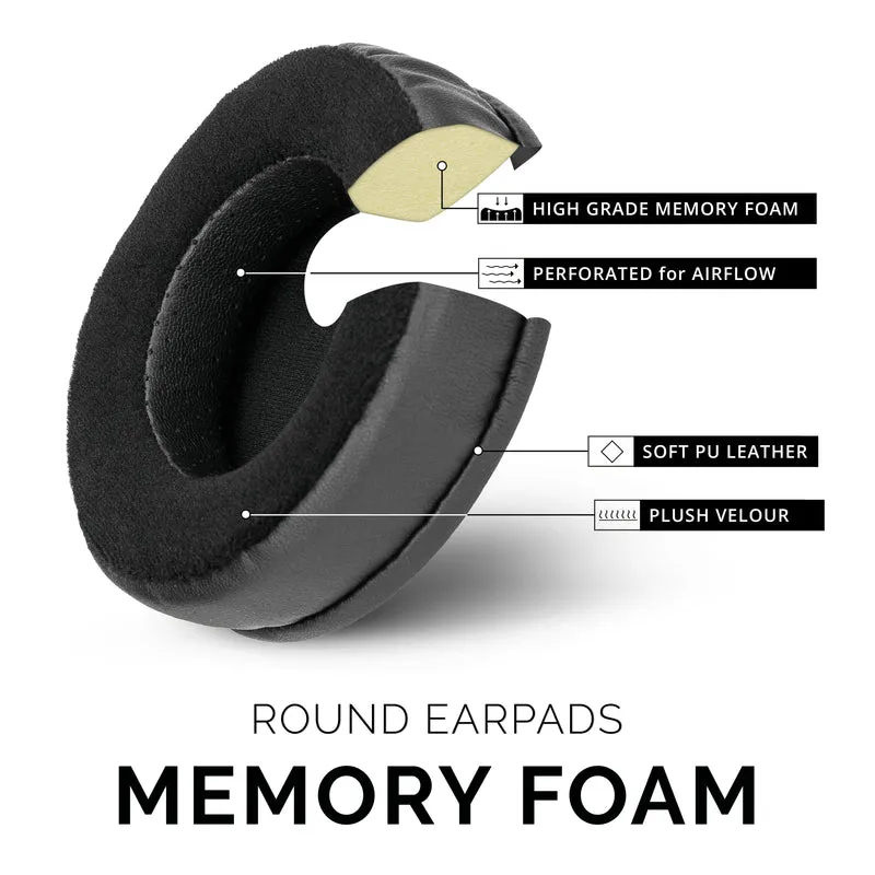 Auricolari in memory foam per cuffie - Rotondi - Ibridi