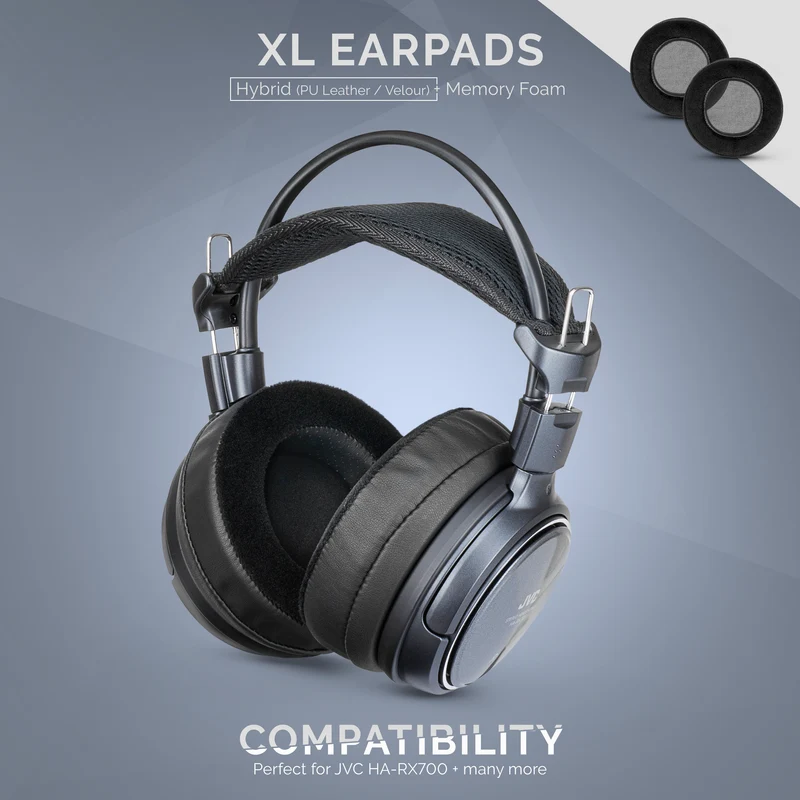 Mga Headphone Memory Foam Earpads - XL Size - Hybrid