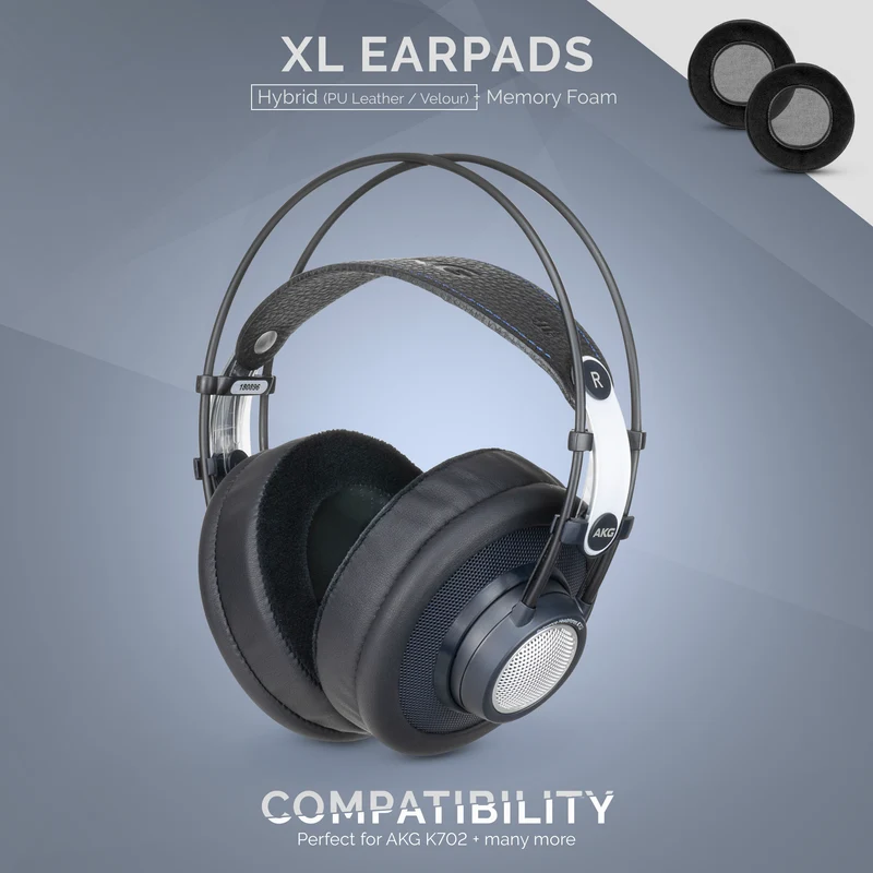 Mga Headphone Memory Foam Earpads - XL Size - Hybrid