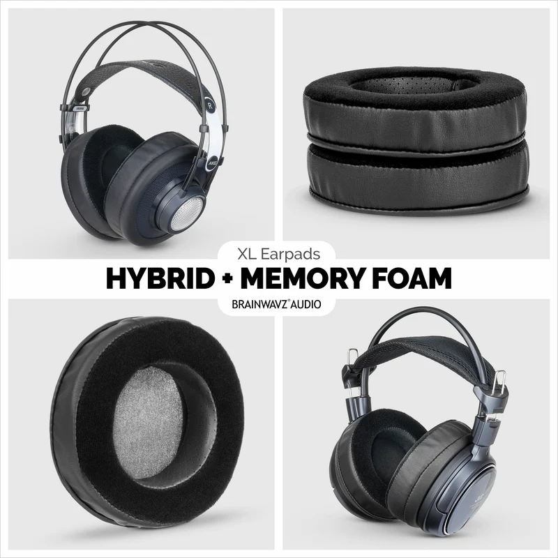Mga Headphone Memory Foam Earpads - XL Size - Hybrid