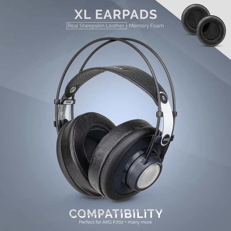 Headphone Memory Foam Earpads - XL Size - Balat ng tupa