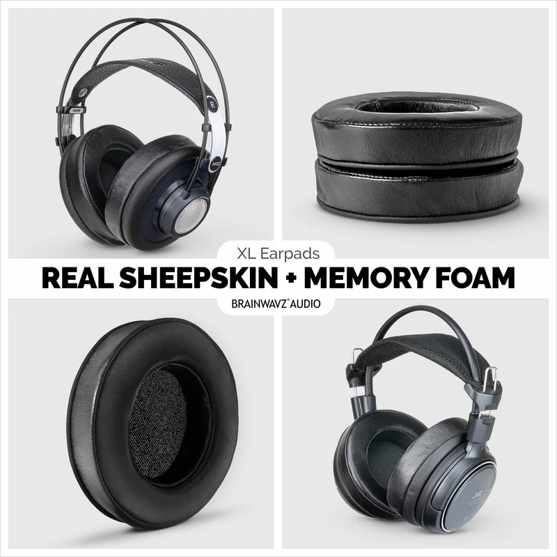 Headphone Memory Foam Earpads - XL Size - Balat ng tupa