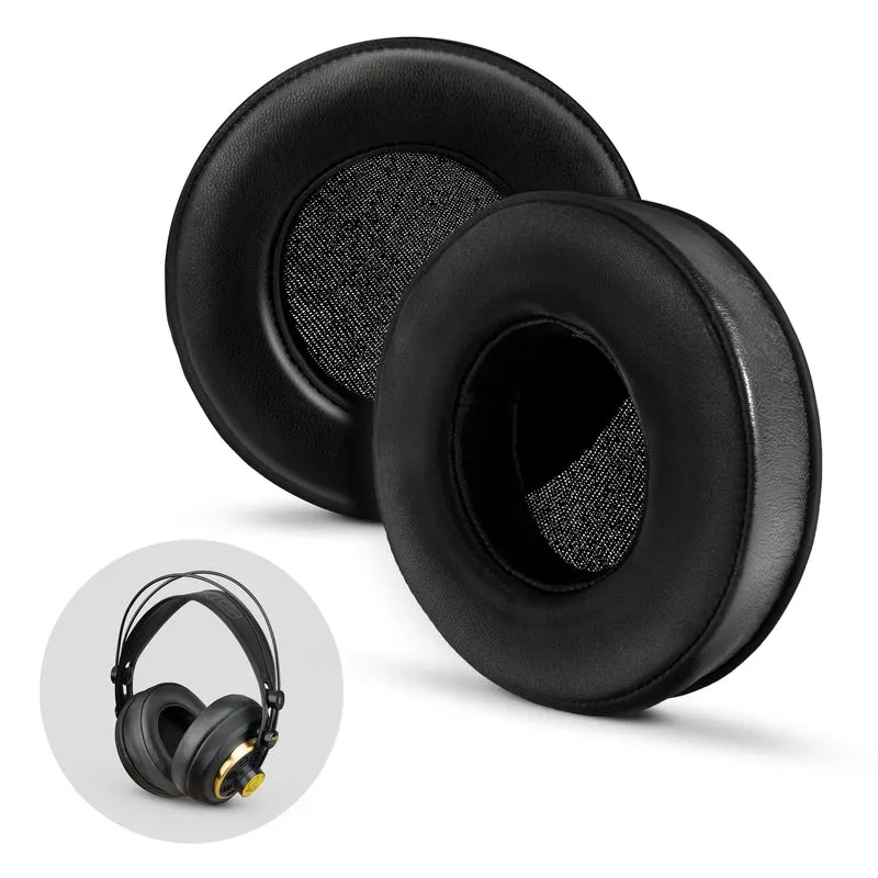 Headphone Memory Foam Earpads - Bilog - Balat ng Balat ng Tupa