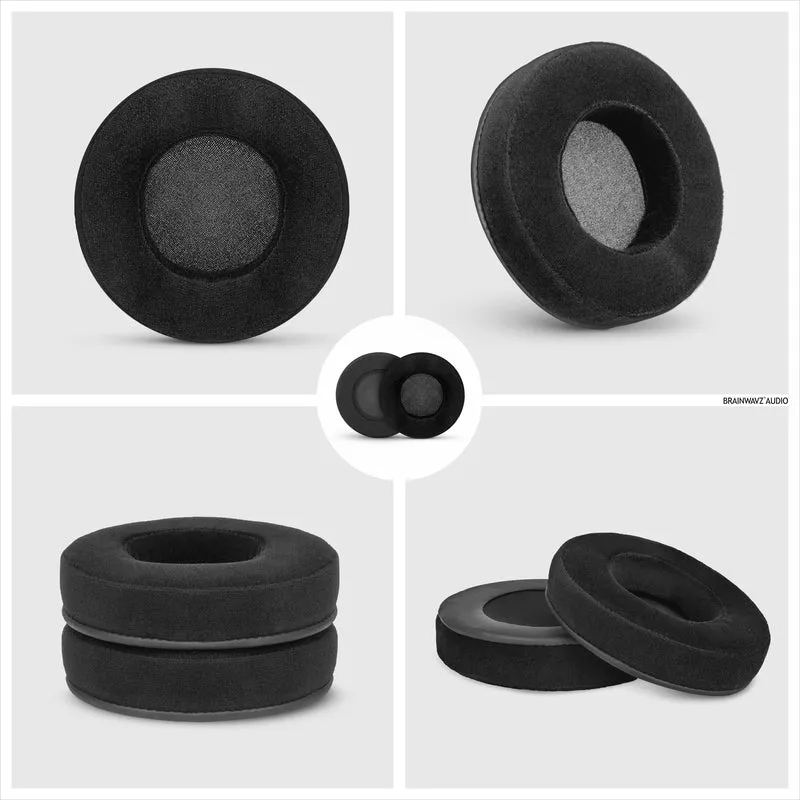 Auricolari in memory foam per cuffie - rotondi - in velluto