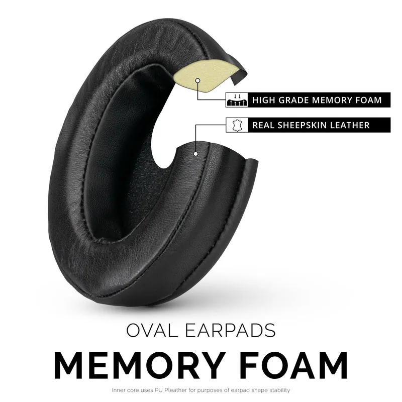 Auricolari Memory Foam per cuffie - Ovali - Pelle di montone