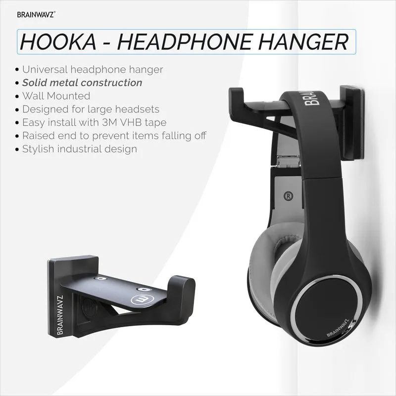 Hooka - Il supporto per gancio per cuffie interamente in metallo