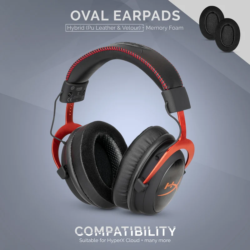Hybrid Oval Replacement Memory Foam Earpads - Angkop para sa maraming Headphone