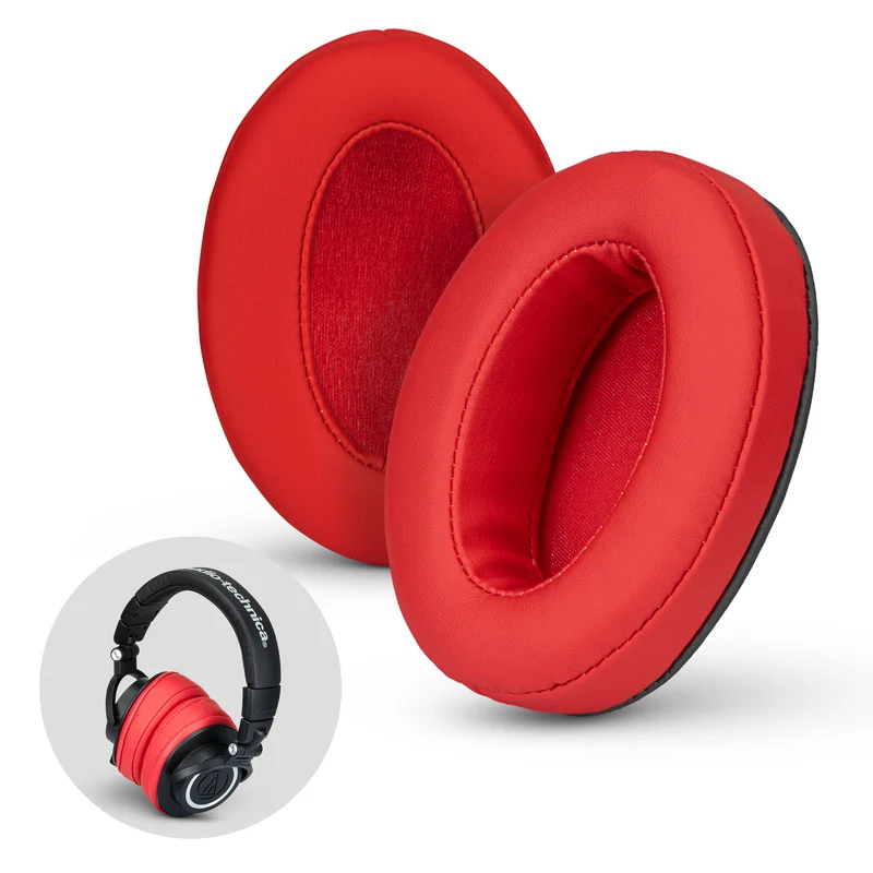 Auricolari ovali angolati in memory foam per cuffie