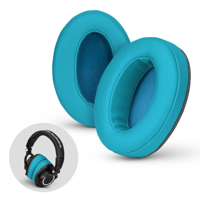 Auricolari ovali angolati in memory foam per cuffie