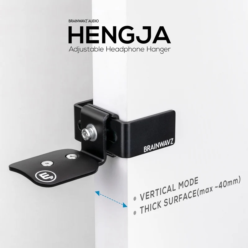 Hengja - Lahat ng Metal Adjustable Headphone Hanger Stand