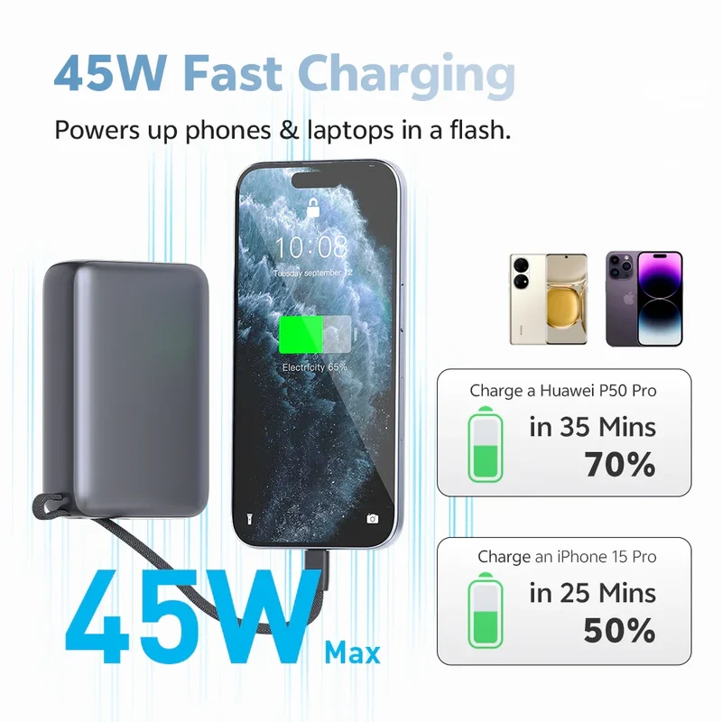 QCY 45W Charger PB20A