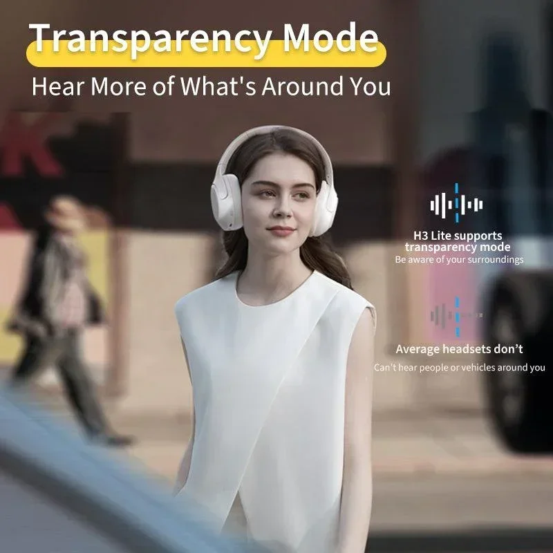 QCY H3 Lite ANC Wireless Headphones, 60H Playtime