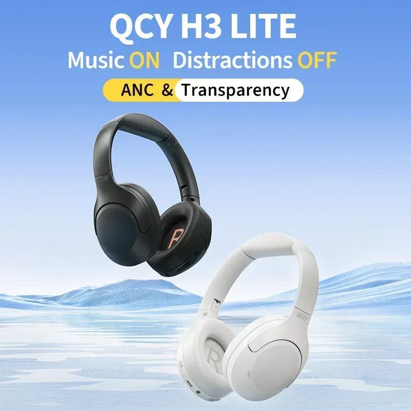 QCY H3 Lite ANC Wireless Headphones, 60H Playtime