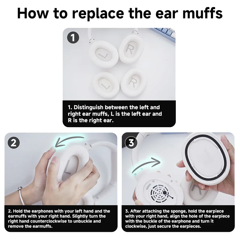 Qcy H3 Headphone Replacement Ear Pads