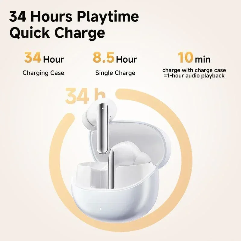 QCY MeloBuds Pro Wireless Earbuds, 46dB Hybrid ANC, Hi-Res & LDAC