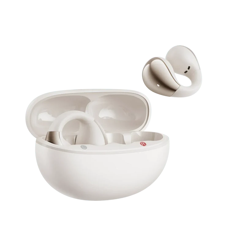 QCY Crossky C30 Open-Ear Clip Earbuds ,25 Hours of Playtime