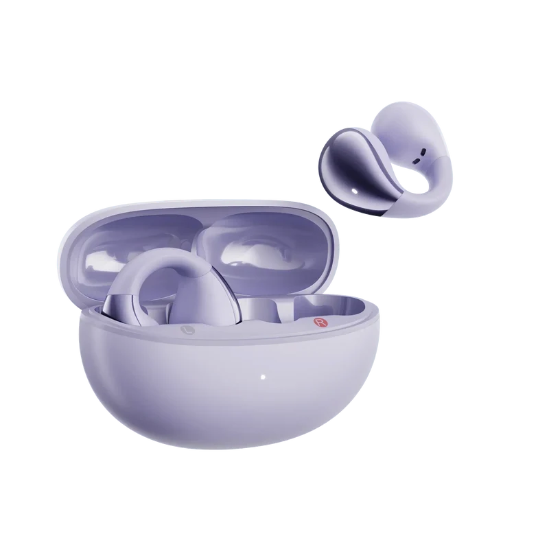 QCY Crossky C30 Open-Ear Clip Earbuds ,25 Hours of Playtime