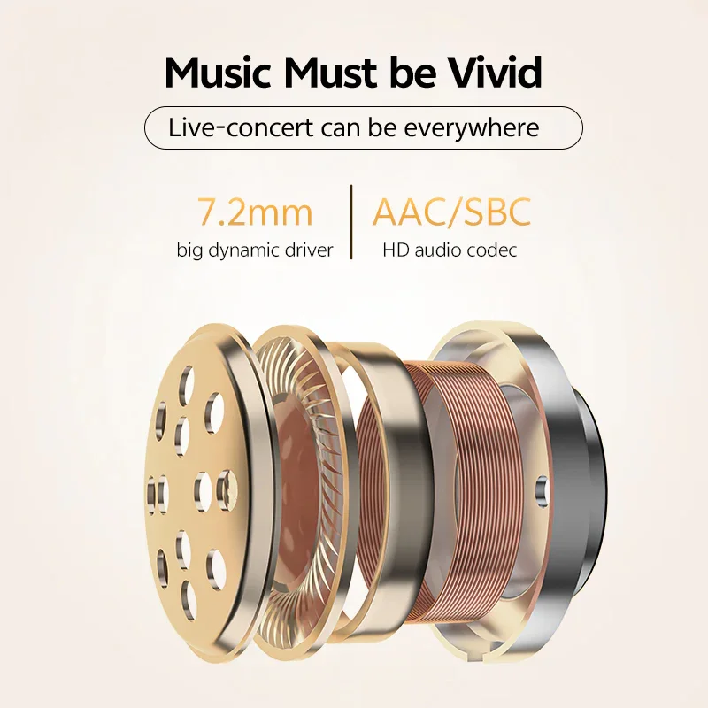 QCY T13 True Wireless Earbuds, ENC Noise Cancelling, 40H Playtime