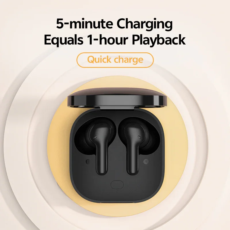 QCY T13 True Wireless Earbuds, ENC Noise Cancelling, 40H Playtime